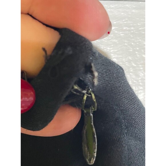 Vintage Y2K Cropped Wide Leg Cigarette Pants Embroidered Hem Karen Kane Sz 12 - Picture 6 of 11